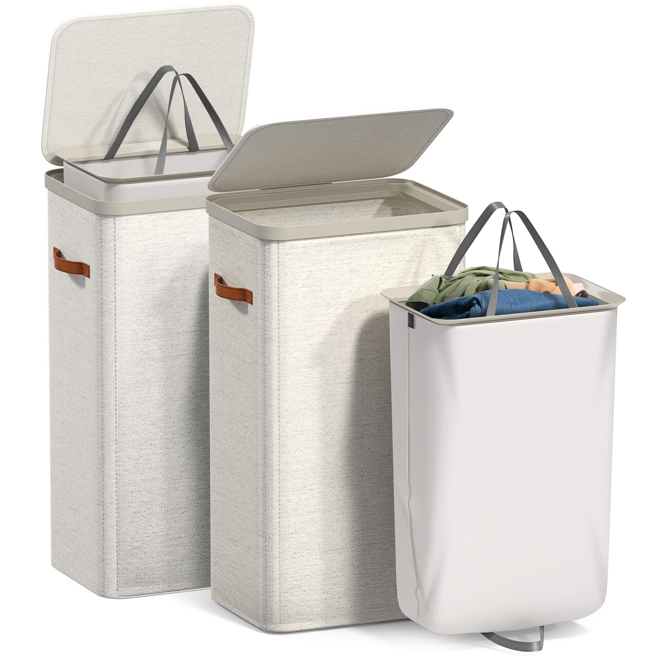 Sorbus Fabric Laundry Hamper - Collapsible Laundry Basket with Removable Laundry Bag